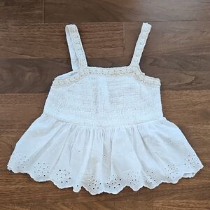Zara White Lace Kids Top